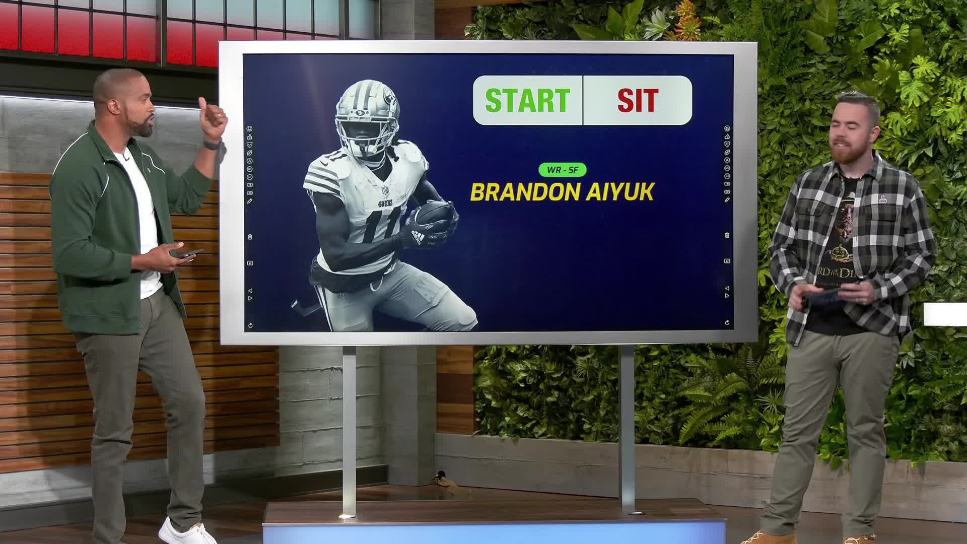 Fantasy football Week 11 start sit: Should I play Brandon Aiyuk vs.  Cardinals? - DraftKings Network