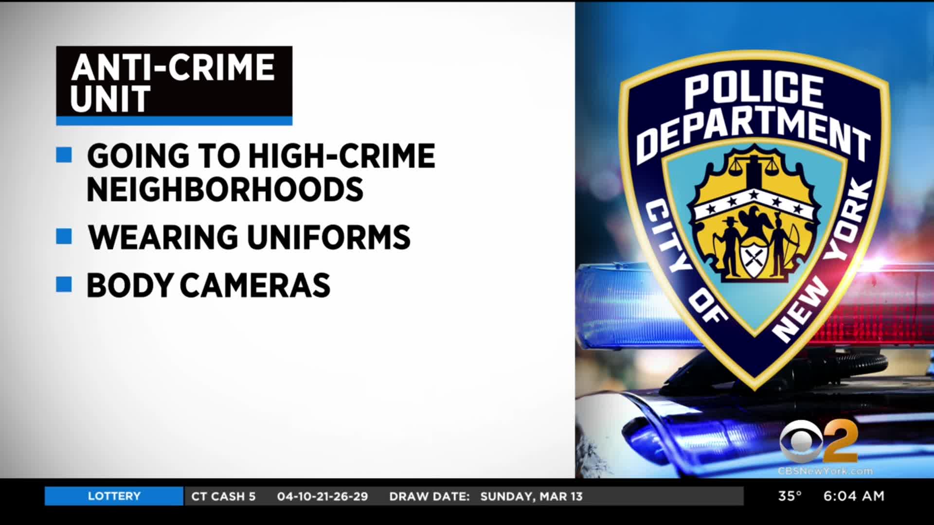 Nypd Anti-Crime Unit Returns Monday