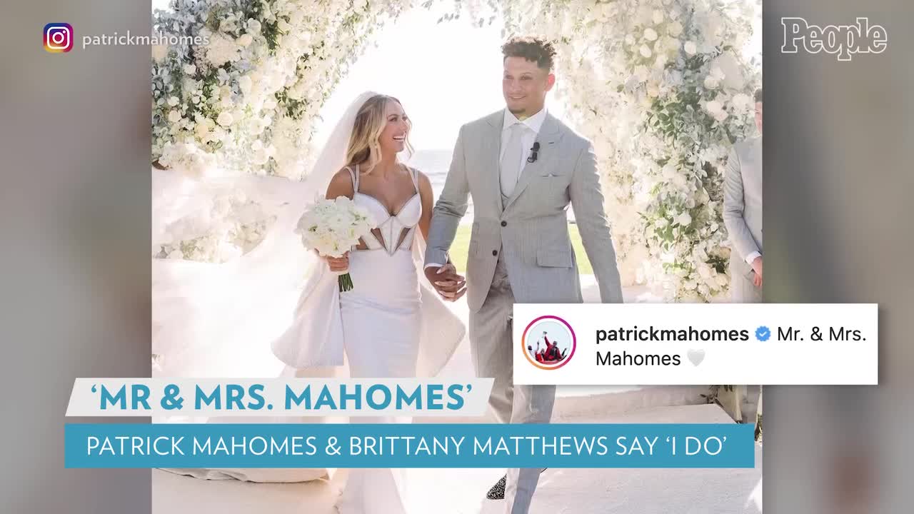 Chiefs QB Patrick Mahomes marries longtime love Brittany Matthews