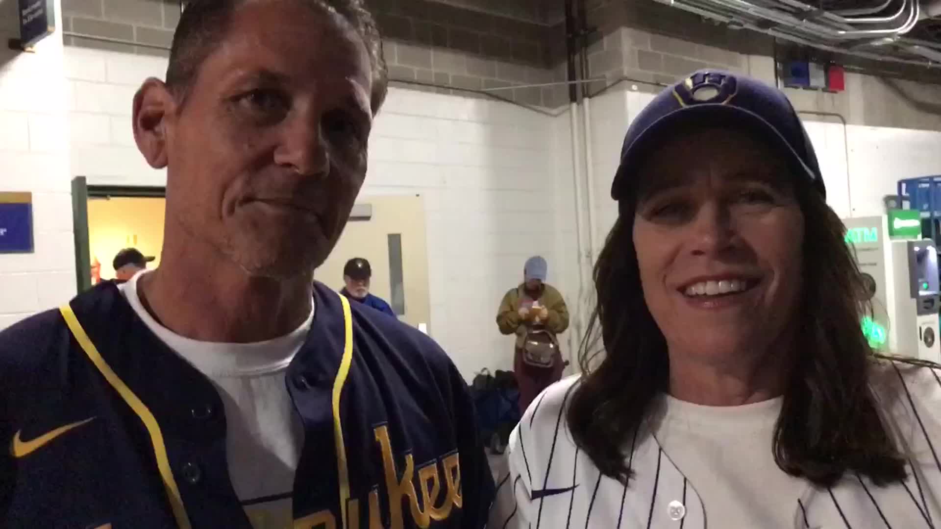 Brice Turang's parents react to son's first career HR 