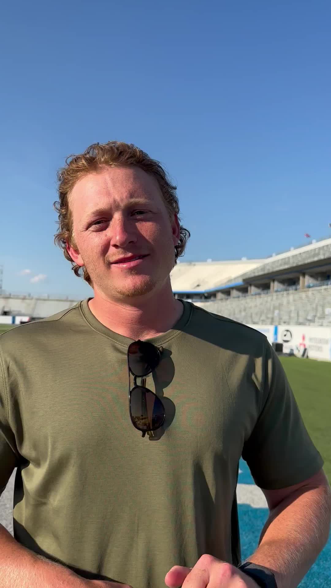 Colorado State football legend Ryan Stonehouse speaks to team ahead of  Middle Tennessee game