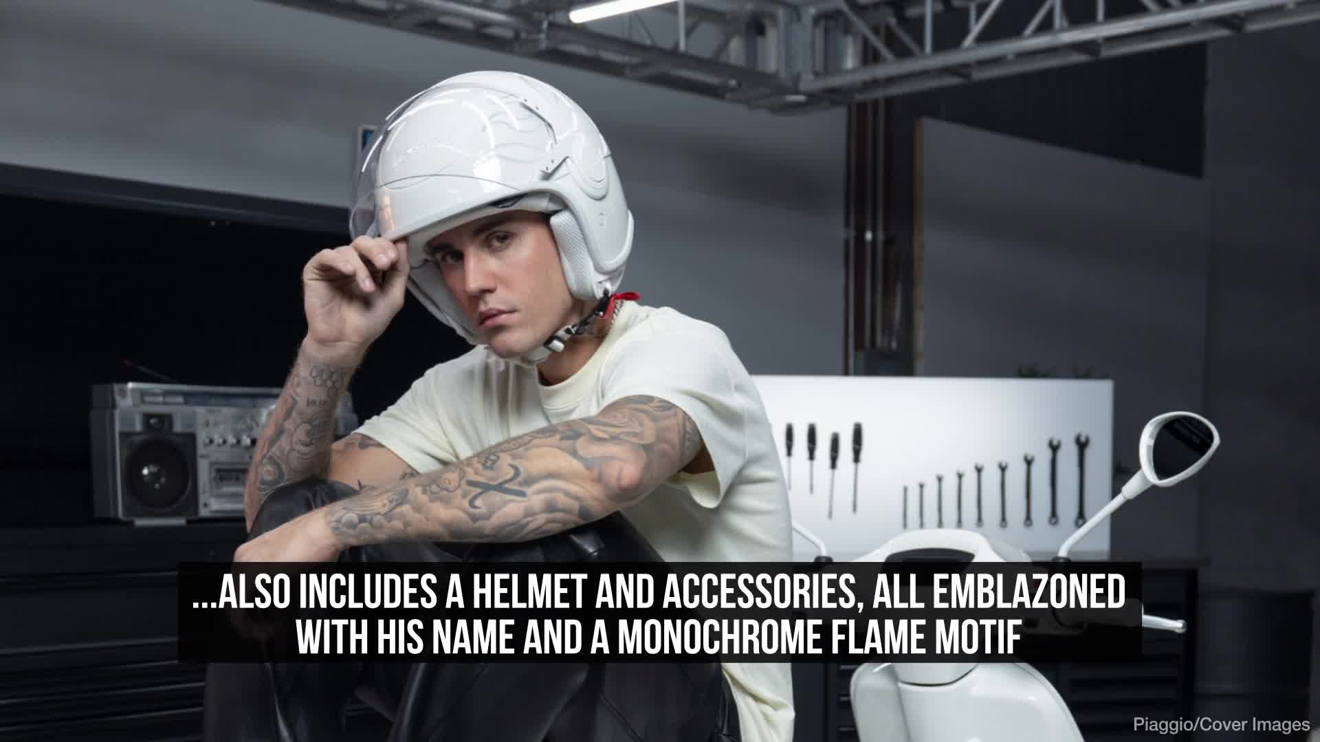 LOOK: This monochromatic Vespa is designed by Justin Bieber – Garage