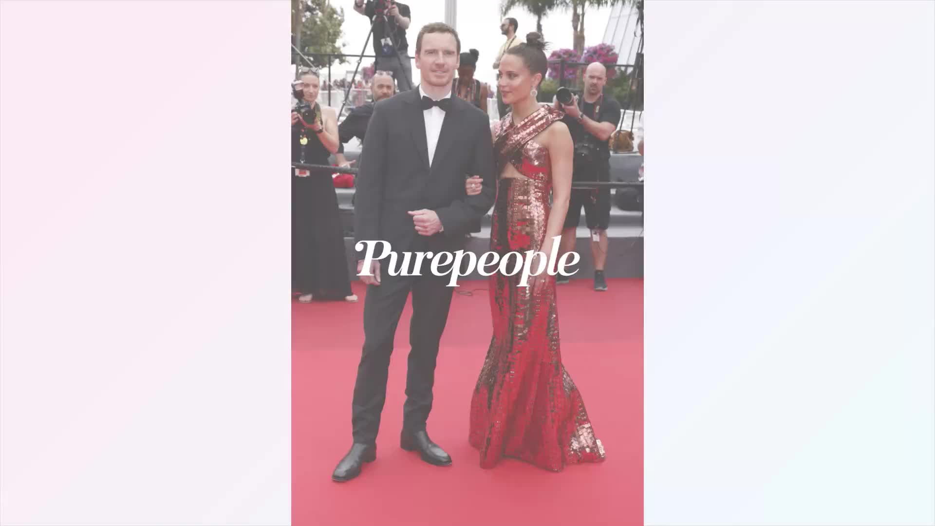 Cannes 2022 : Alicia Vikander et Michael Fassbender, couple glamour sur la  croisette - Elle