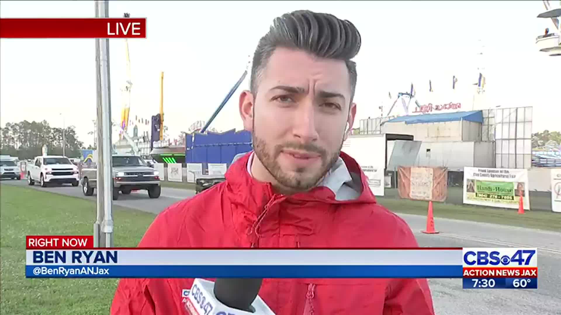 Clay County fair worker stuck between two pieces of ride attempting good  deed