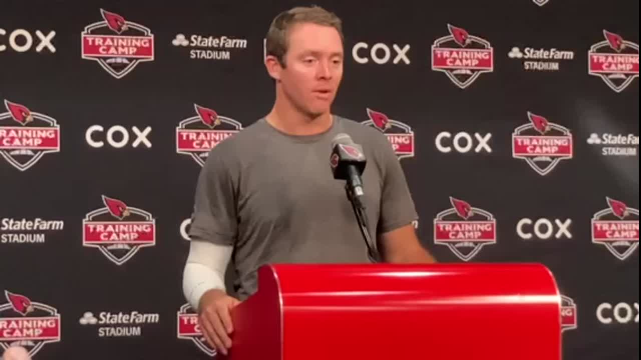 Cardinals QB Colt McCoy was to focus on learning offense and not that he'll  be starting Week One