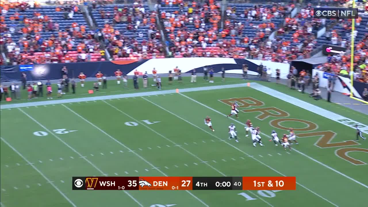 Russell Wilson throws 50-yard TD pass at the buzzer, failed 2pt attempt  dooms Broncos vs. Commanders