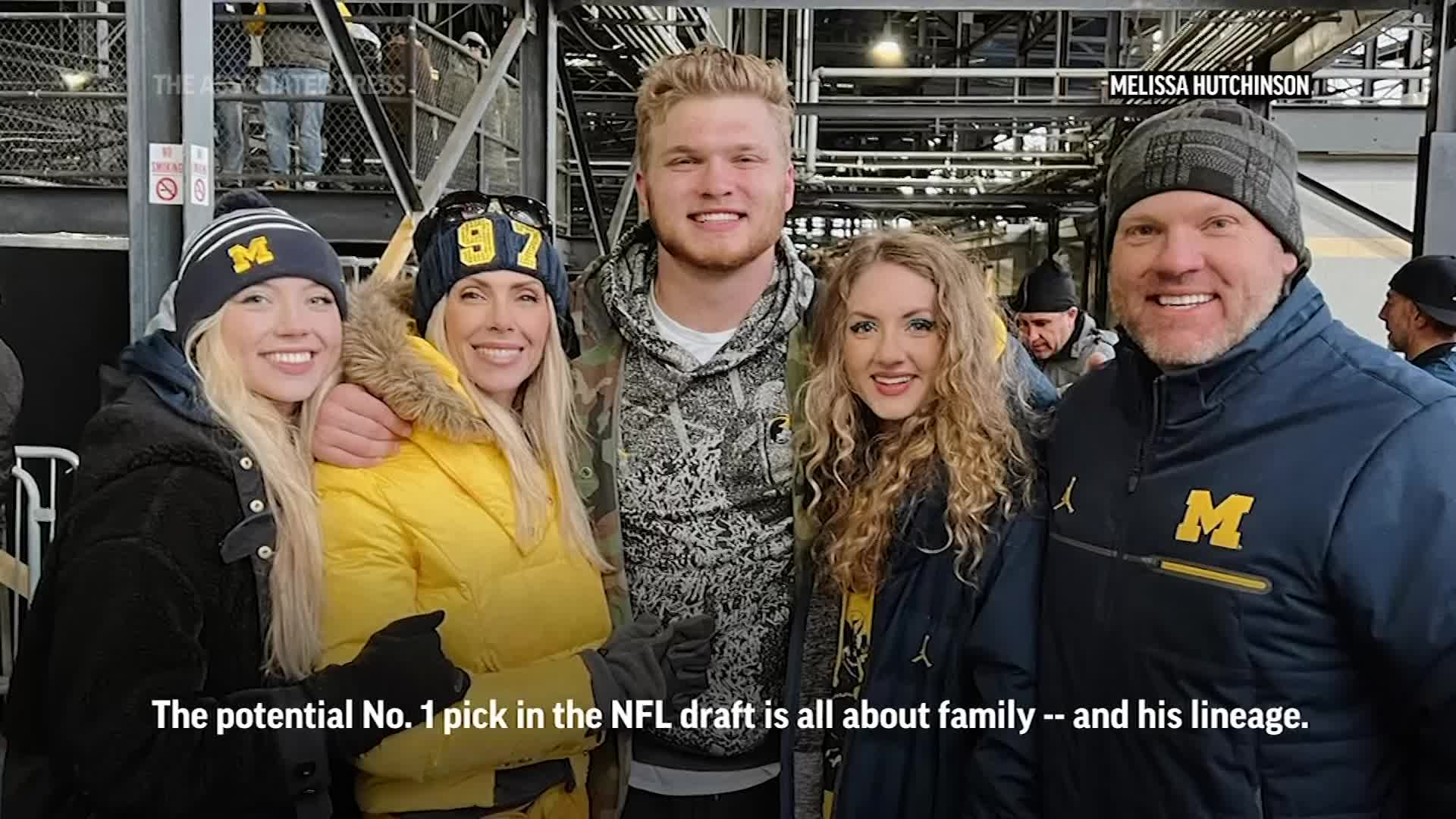 NFL Draft pick Aidan Hutchinson's mom sewed him a special jacket