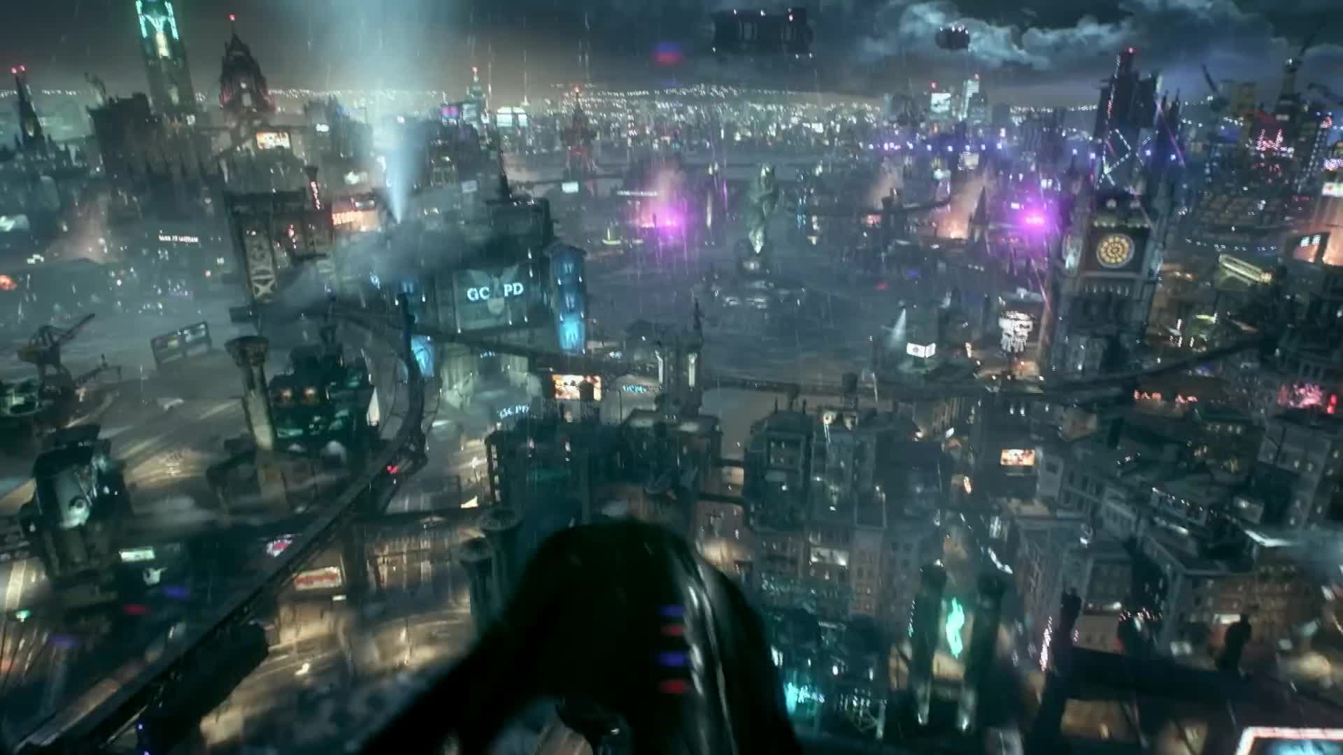 gotham skyline batman arkham knight