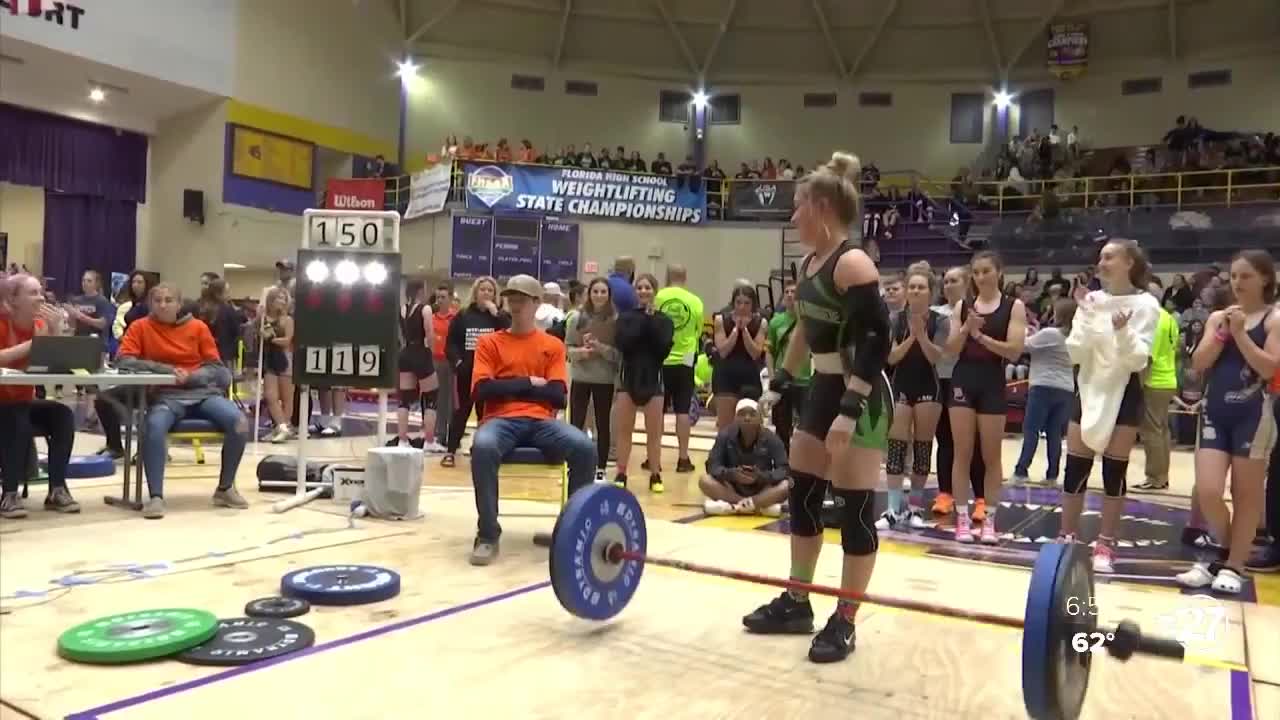 Suwannees Matti Marsee wins 3rd consecutive girls weightlifting state title