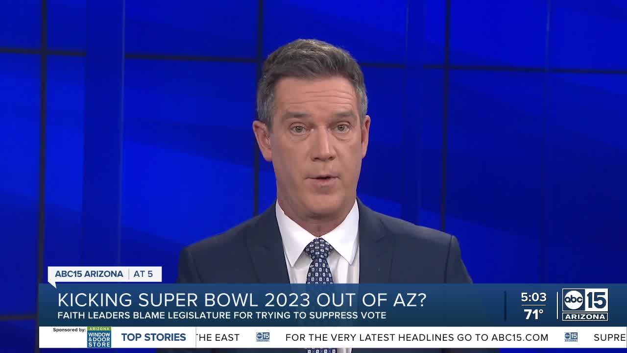 Voting rights advocate renews calls to move the 2023 Super Bowl out of  Arizona