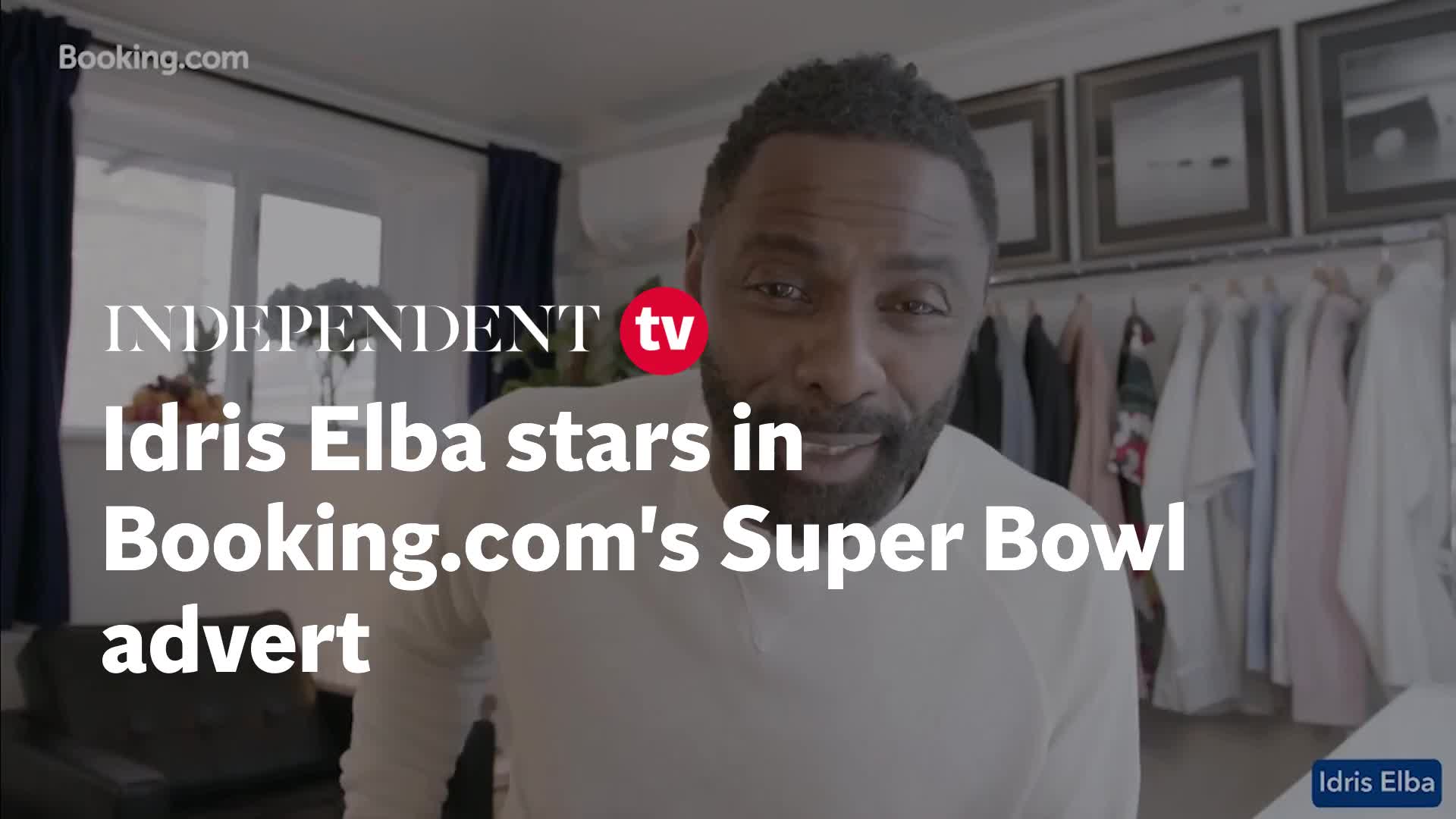 Idris Elba stars in Booking.com's Super Bowl advert