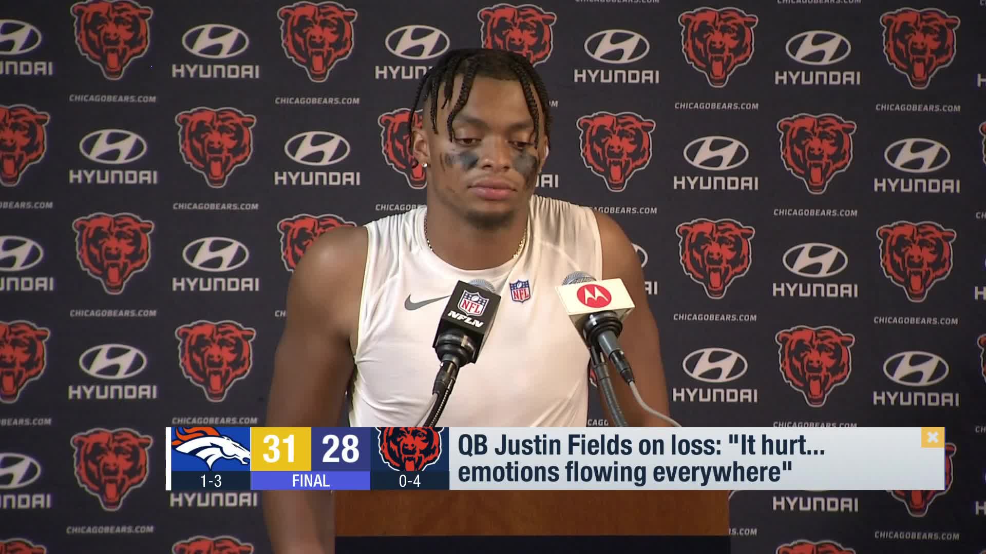 GMFB' reacts to Chicago Bears quarterback Justin Fields' comments on Week 4  stats