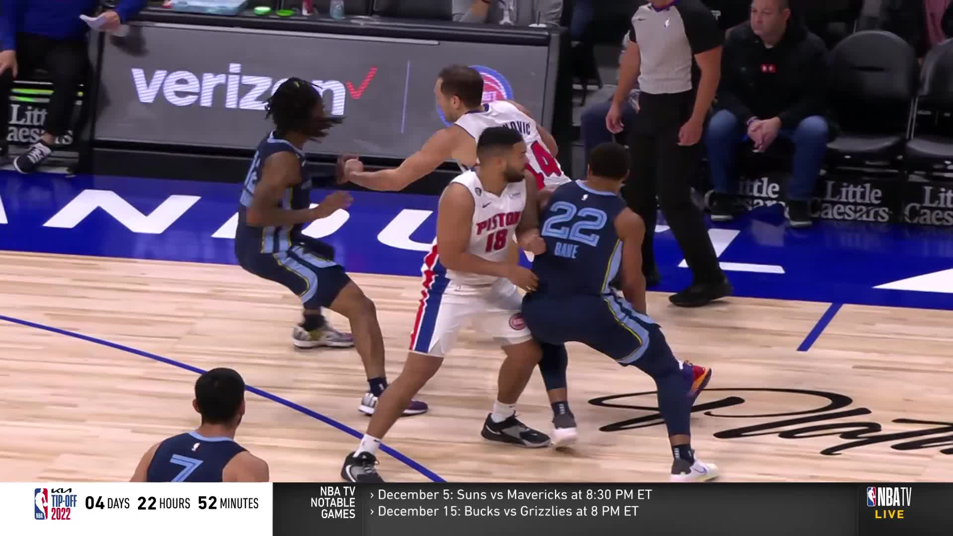 Ja Morant with a dunk vs the Detroit Pistons