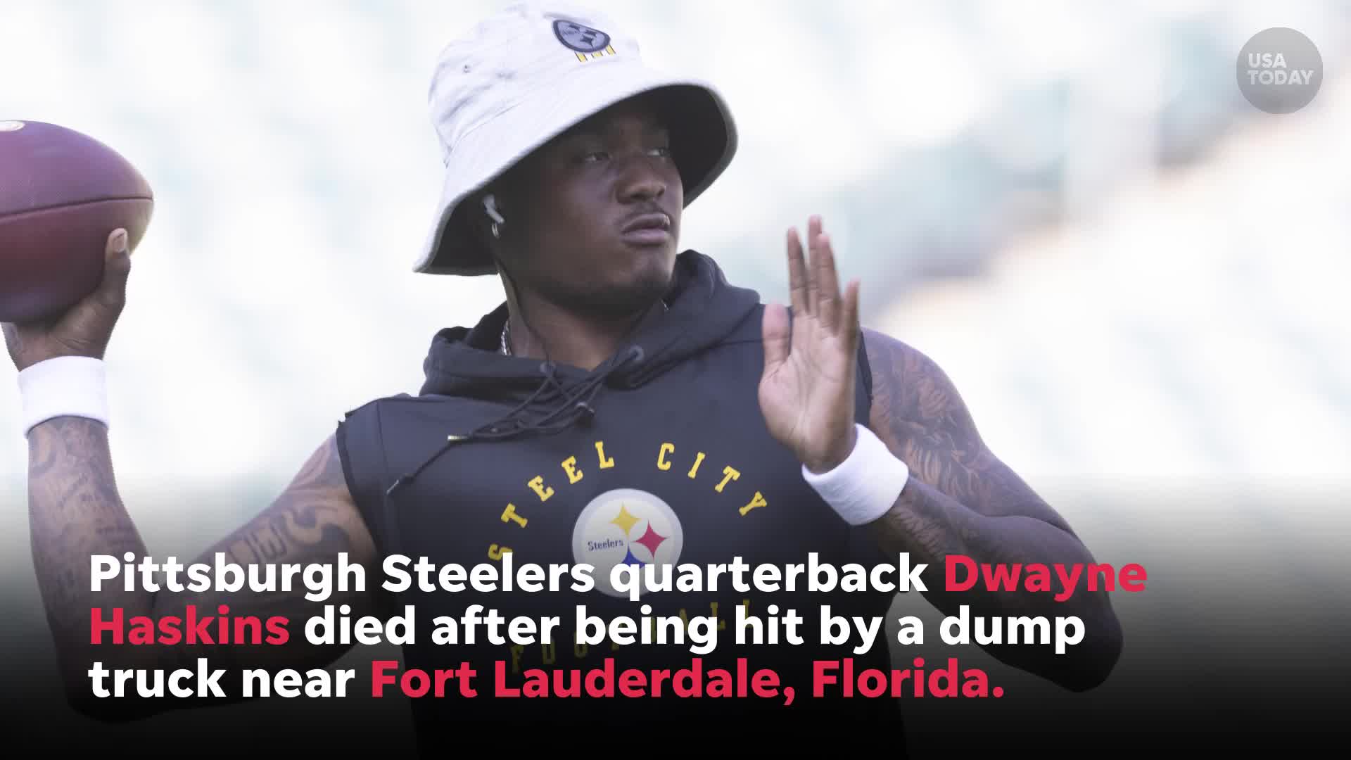 Steelers quarterback Dwayne Haskins dead after being struck by dump truck  on Florida interstate