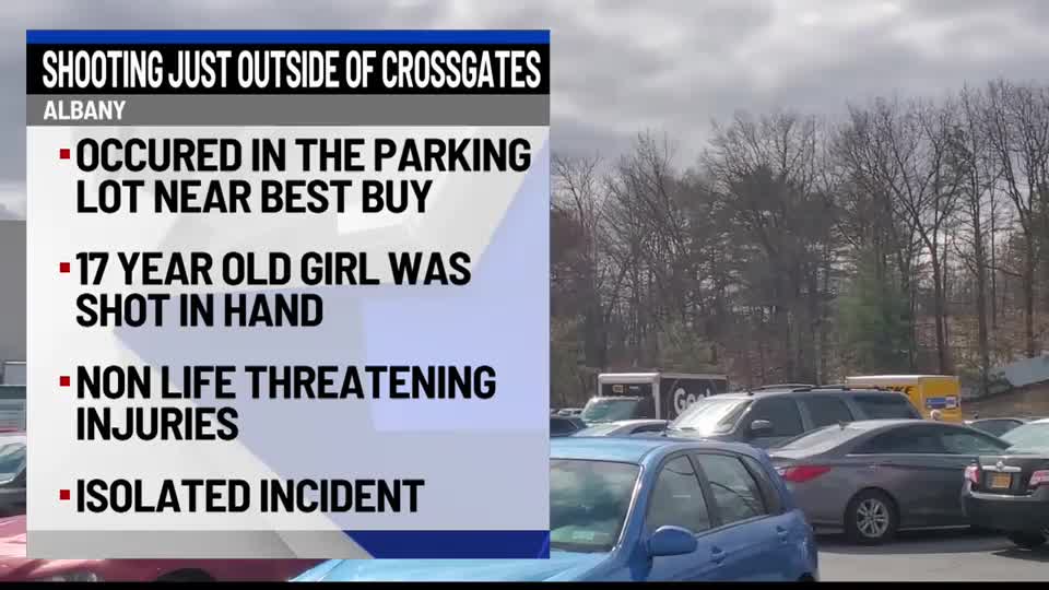 Shots fired, teen girl wounded Sunday at Crossgates Mall