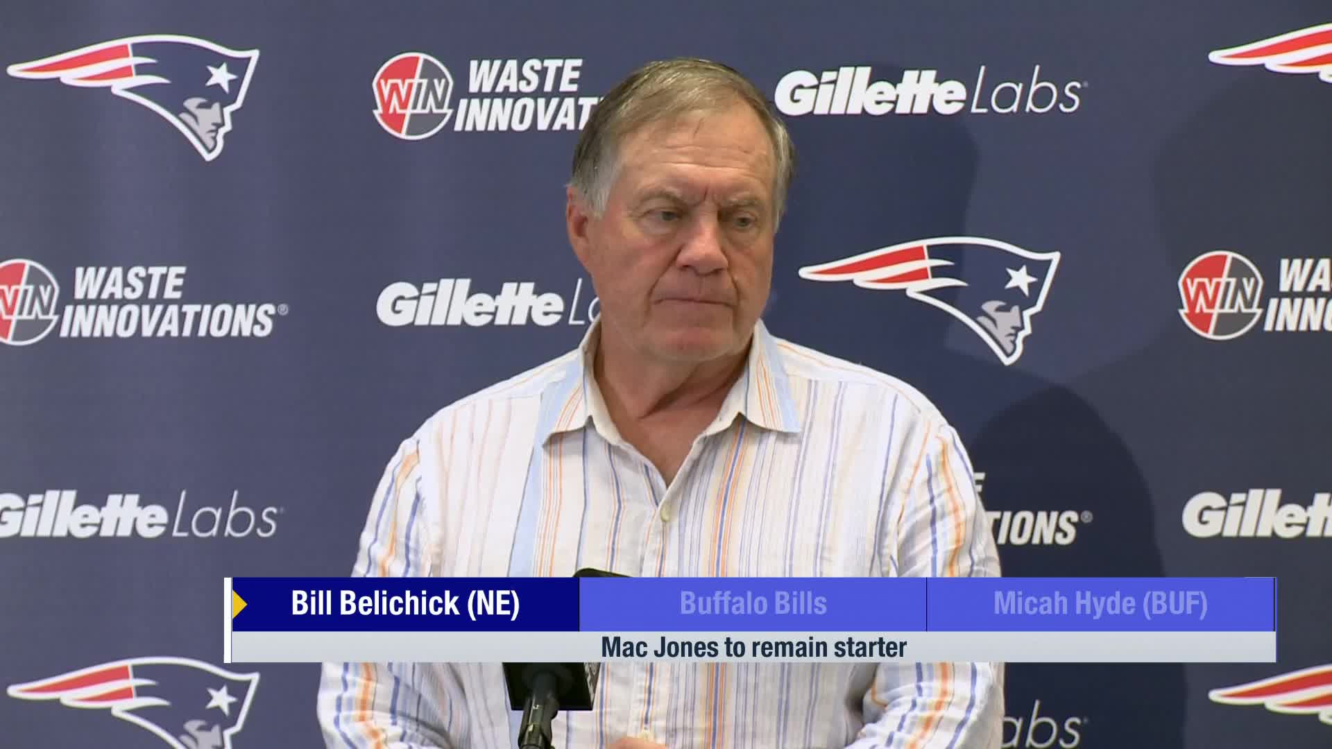 Belichick responds to Mac Jones comments on letting team down