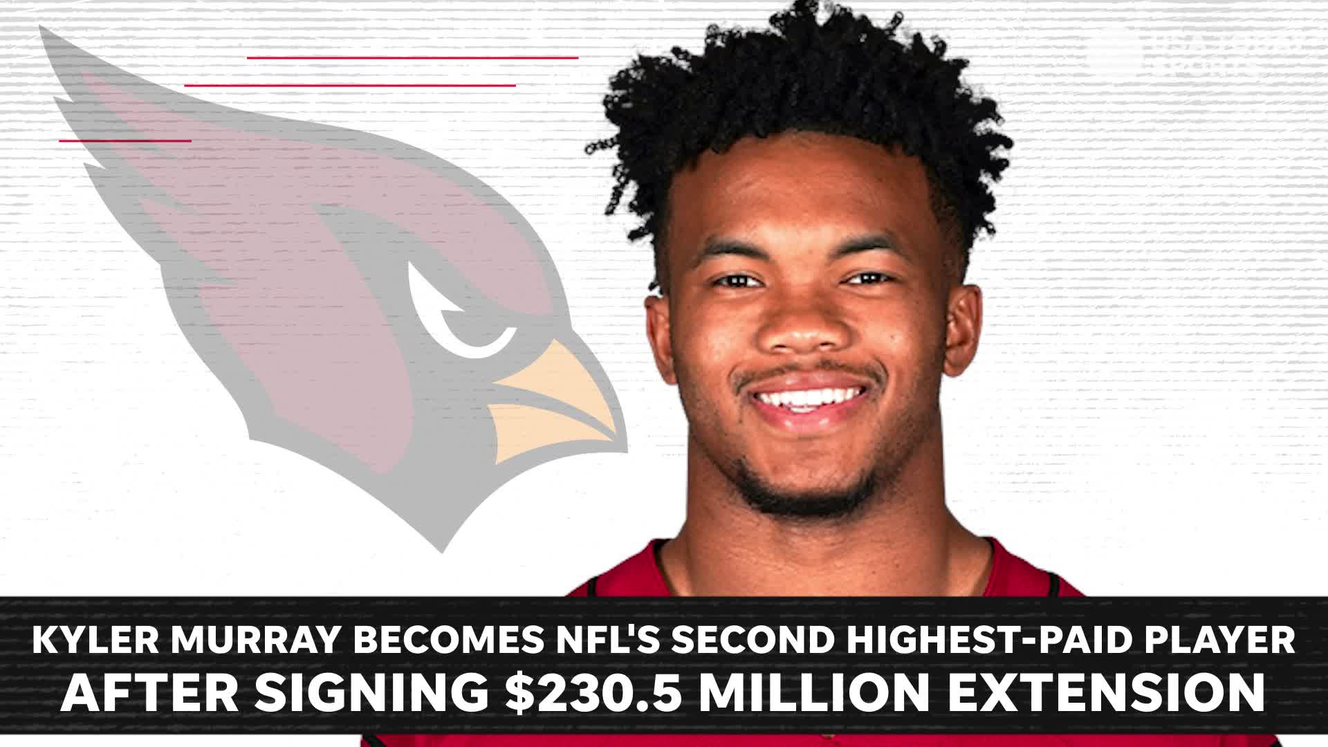 Kyler Murray becomes NFL's second highest-paid player with five-year,  $230.5 million extension