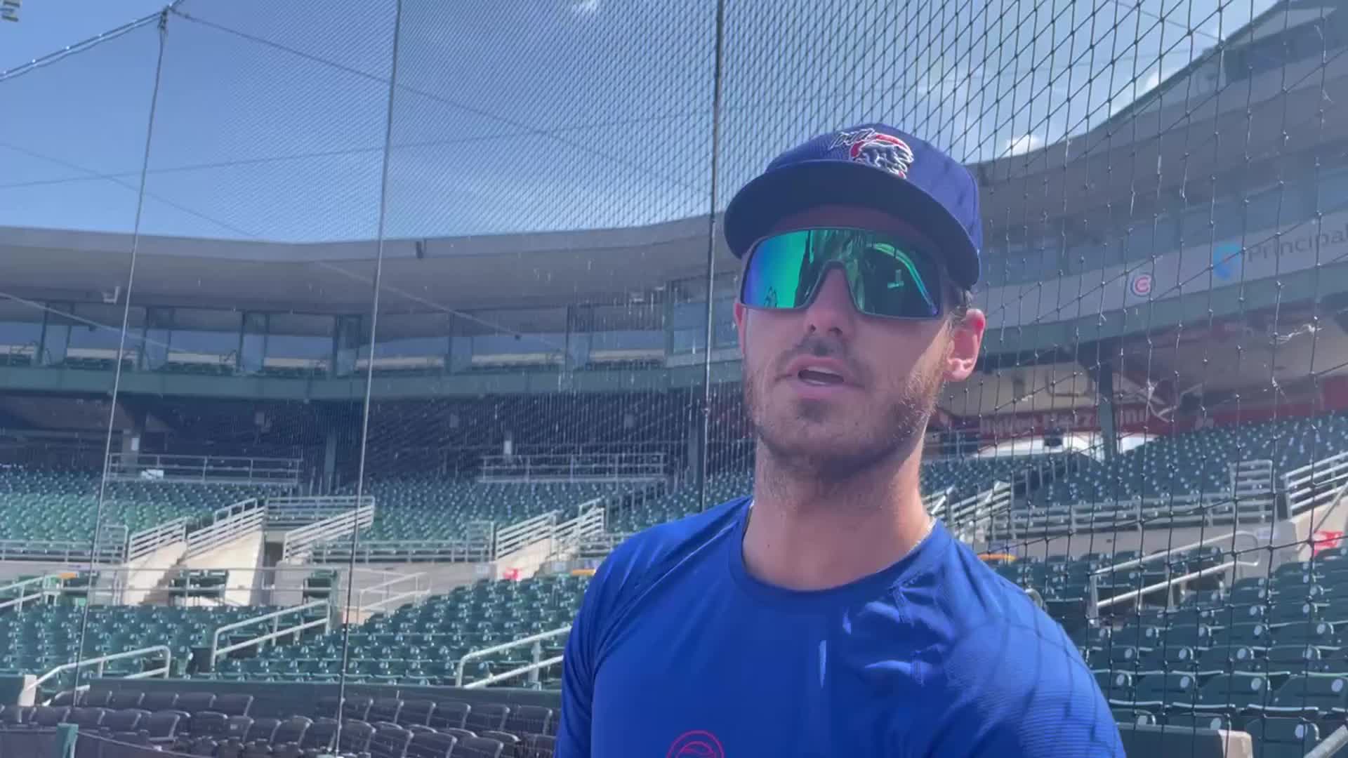 Cody Bellinger begins rehab assignment with Iowa Cubs. How long will he be  here?