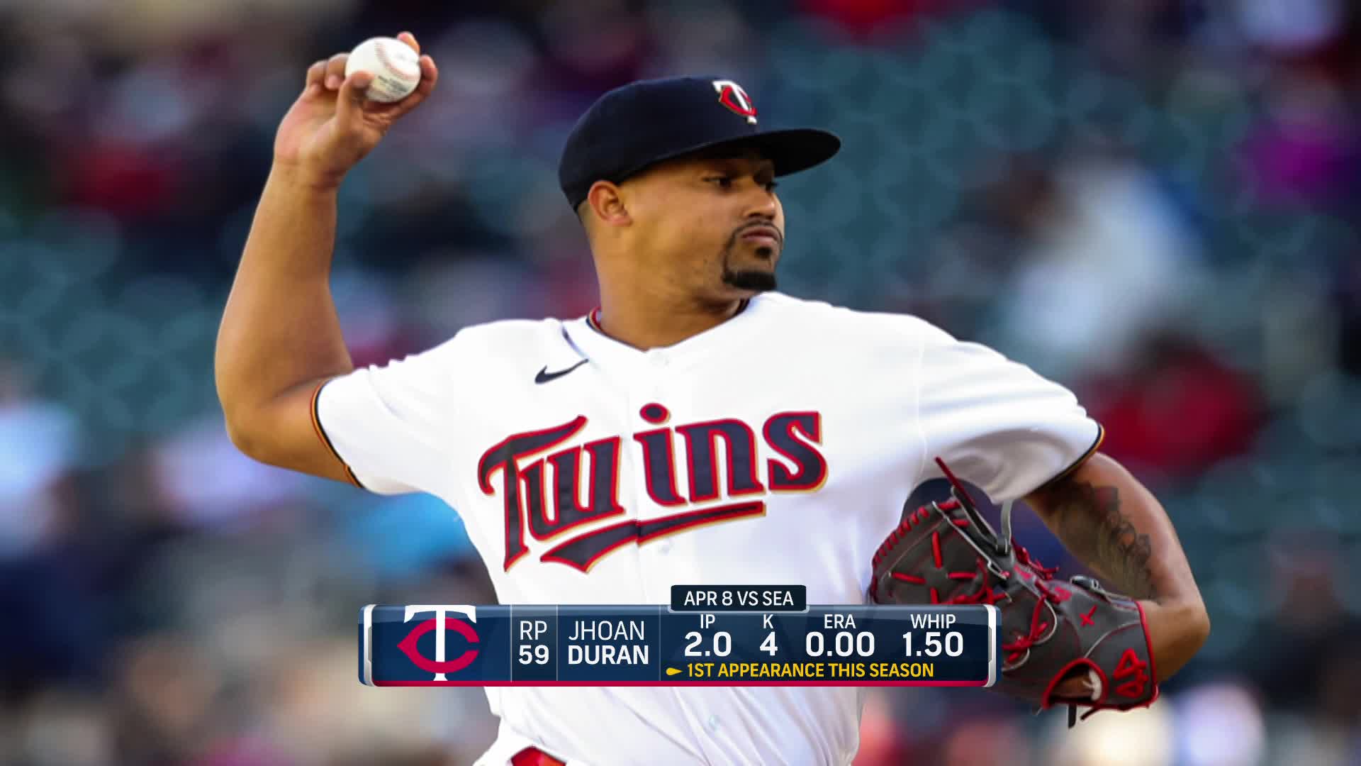 Jhoan Duran Minnesota Twins 2023 Topps Now 104.6 MPH Fastball #341