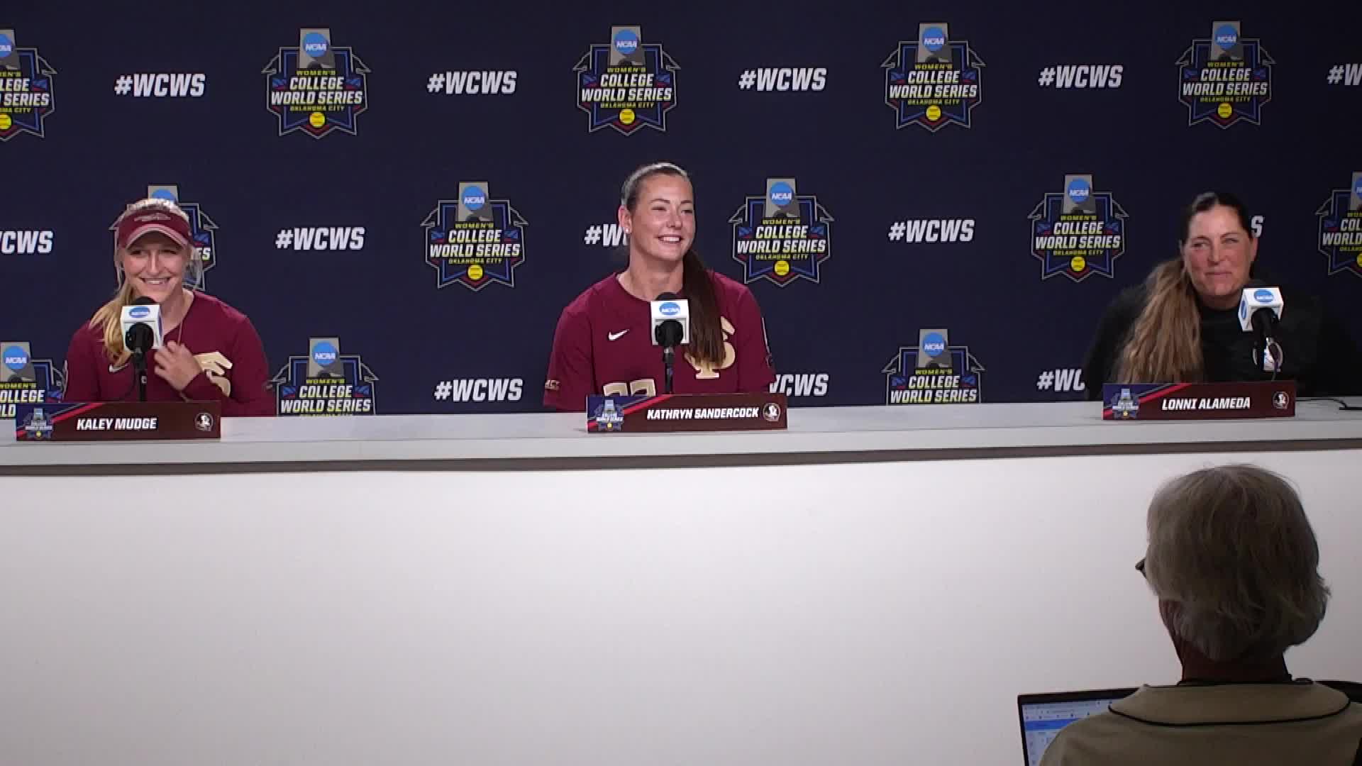 Watch Florida State Womens College World Series press conference