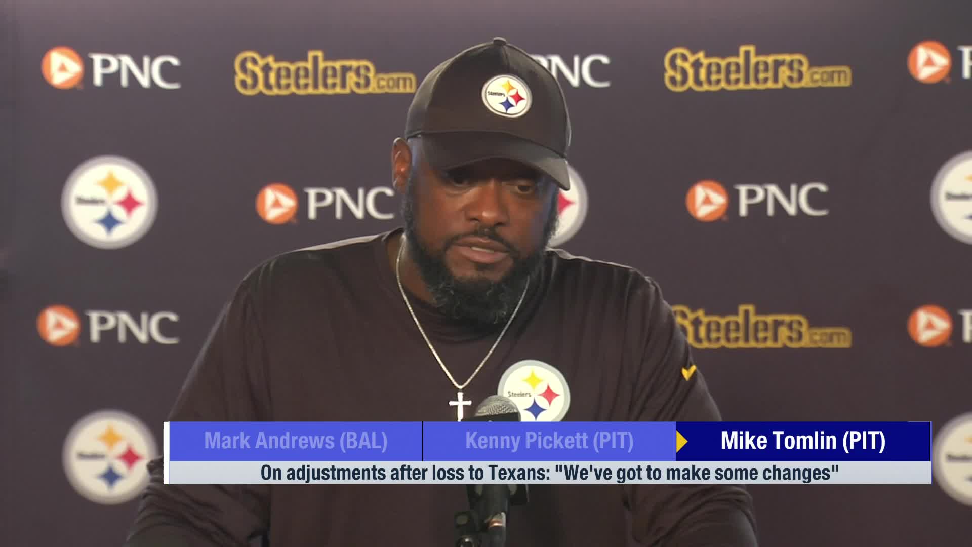Mike Tomlin on Steelers loss to Texans: 'We've got to make some changes'