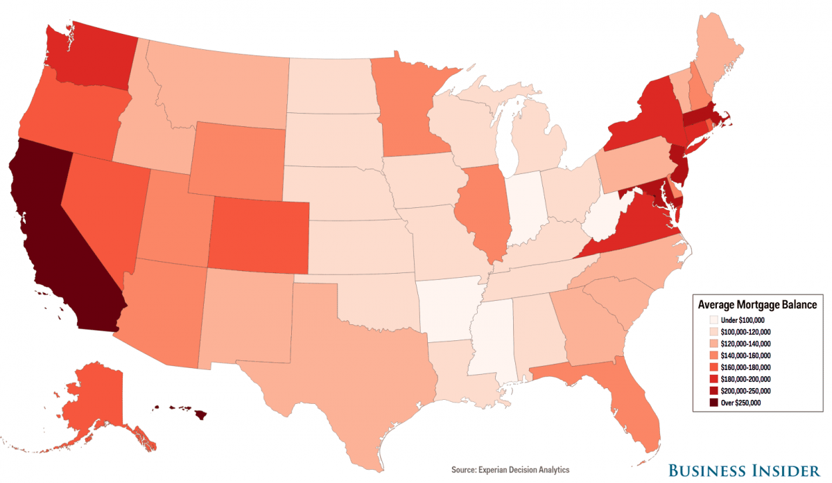 here-s-how-much-americans-owe-on-mortgages-in-every-state