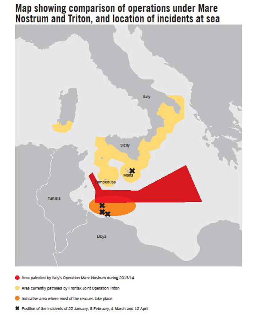 This map shows how a change in Italian immigration policy has killed