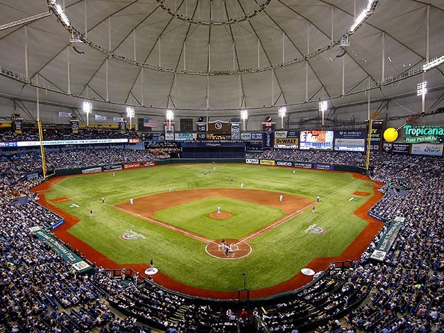 8 x 32 MLB Tampa Bay Rays 3D Stadium Banner