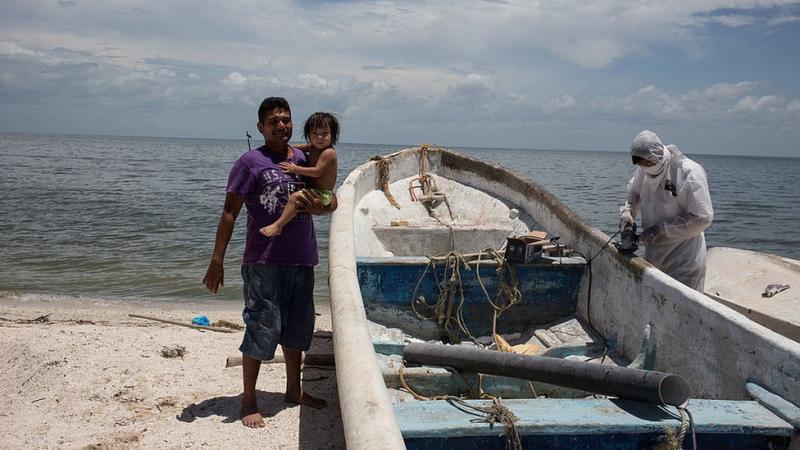 Pescadores en Ciudad del Carmen