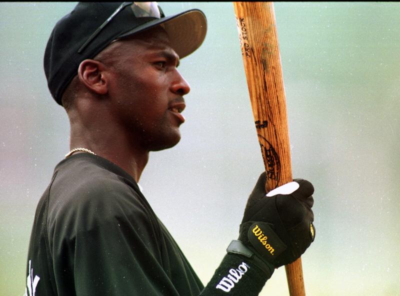 Michael Jordan spent 1994 playing minor league baseball. (AP Photo/Dave Martin)