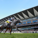 Arab Dawn ridden by Richard Hughes goes on to win the Duke Of Edinburgh Stakes during day four of the 2015 Royal Ascot meeting, Ascot, England, Friday, June 19, 2015. (David Davies/PA via AP) UNITED KINGDOM OUT, NO SALES, NO ARCHIVE