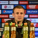 Ireland's captain William Porterfield speaks at a press conference ahead of the ICC Cricket World Cup, in Sydney, on February 8, 2015 (AFP Photo/Peter Parks)