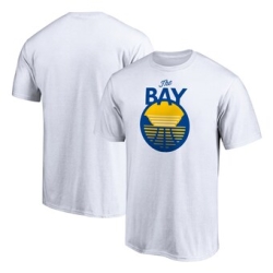 Men's Fanatics Branded White Golden State Warriors The Bay Logo T-Shirt