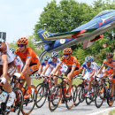 Cyclists pedal during the 20th stage of the Giro d'Italia, Tour of Italy cycling race from Saint-Vincent to Sestrieres, Saturday, May 30, 2015. (Claudio Peri/ANSA via AP) ITALY OUT