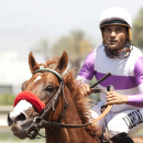 In this image provided by Benoit Photo, Reddam Racing's Found Money and jockey Corey Nakatani win the $125,000 Santa Anita Juvenile at Santa Anita Park in Arcadia, Calif. (Benoit Photo via AP)