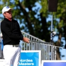 Australia's Scott Hend tees out during the third round at Bro Hof golf club during the Nordea Masters tournament in Stockholm, Sweden, June 4, 2016. TT News Agency/Fredrik Persson/via REUTERS