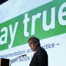 David Howman, Director General of the World Anti-Doping Agency (WADA), addresses the participants of the 11th Symposium for Anti-Doping Organizations in Lausanne March 24, 2015. REUTERS/Denis Balibouse