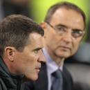 Republic of Ireland's manager Martin O'Neill (right) and his assistant Roy Keane were appointed last year as the new coaching team, filling the void left by Giovanni Trapattoni's departure after a failed World Cup qualifying campaign (AFP Photo/Peter Muhly)