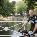 Team Sky rider Chris Froome of Britain looks on during the opening ceremony of the Tour de France cycling race in Utrecht, Netherlands, July 2, 2015. REUTERS/Eric Gaillard