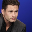 Boxer Chris Algieri participates in an interview with The Associated Press, Friday, Sept. 5, 2014 in New York. Algieri is challenging Manny Pacquiao for his WBO welterweight title, Nov. 22 in Macao. (AP Photo/Mark Lennihan)