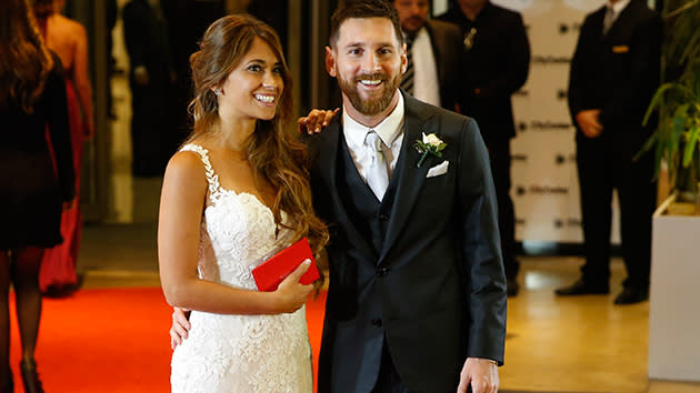 Image result for Lionel Messi Ties The Knot With Childhood Sweetheart