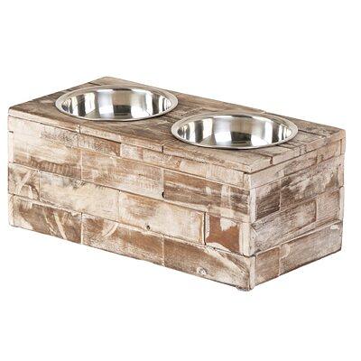 Pawque 80oz Stainless Steel Elevated Dog Water Bowls with Plastic  Adjustable Stand (3 Heights 6.1, 7.7