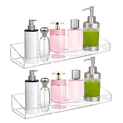 Acrylic Bathroom Shelves 1 Pack Clear Shower Floating Shelf w