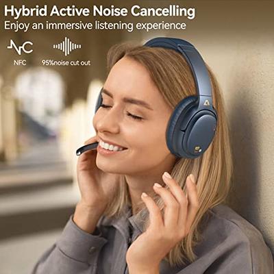 E7 Active Noise Cancelling Headphones Wireless Bluetooth Headphones with  Rich Bass, Wireless Headphones with Clear Calls, Bluetooth 5.0, 30 Hours