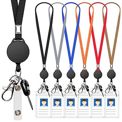 Retractable Lanyard Badges Holder ID Name Tag Phone Hanging Rope Necklace  Strap.