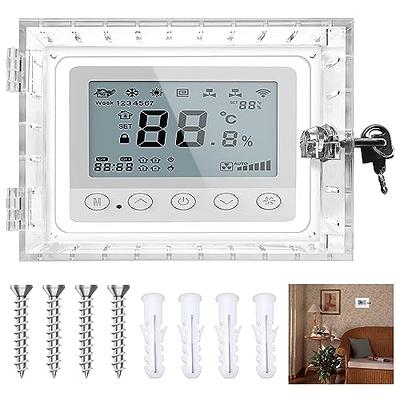 Thermostat Lock Box, Universal Thermostat Lock Box with Keys. Strong and  Sturdy, Clean Look, Clear Thermostat Guard for Thermostat on Wall, Big  Thermostat Cover for Most Type Thermostat - Yahoo Shopping