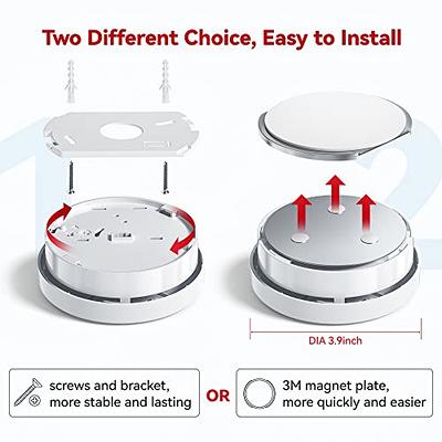 SITERLINK Smoke Detectors Battery Operated, Smoke Alarm with Test-Silence  Button, Photoelectric Sensor Fire Alarms Smoke Detectors with LED Lights,  UL