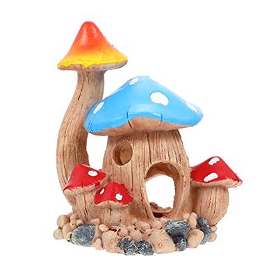 Ipetboom Hideout House Mushroom Decor Aquarium Decorations Rock Cave Decor  Betta Decorations for Tank Betta Fish Tank Fish Shelter Turtle Tank Decor  Shrimp House Cichlids Accessories Resin - Yahoo Shopping