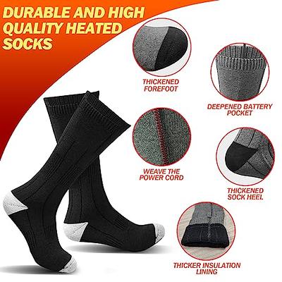 5V 5000mAh Heated Socks 4 Gears Adjustable Electric Socks for Men