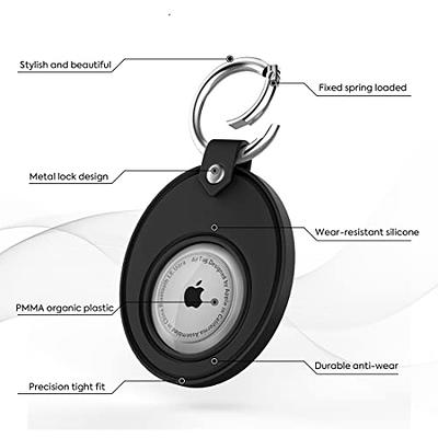 2PACK Case for AirTag - AA Medallion or Coin Holder Keychain - Sober Gift -  Recovery Chip Holder - Holder for AirTag - Scratchproof Waterproof Soft